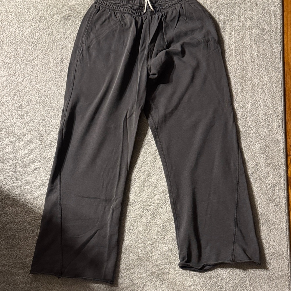 Women's Relaxed Charcoal Drawstring Pants